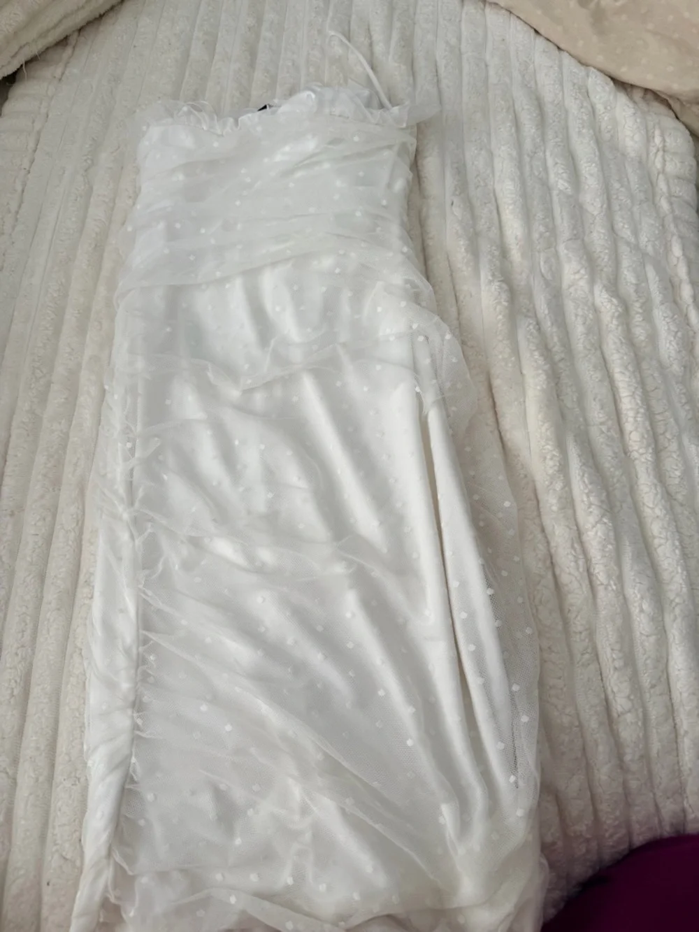 Princess Polly White Lace-Up Strapless Mini Ayesha dress - Picture 3 of 3
